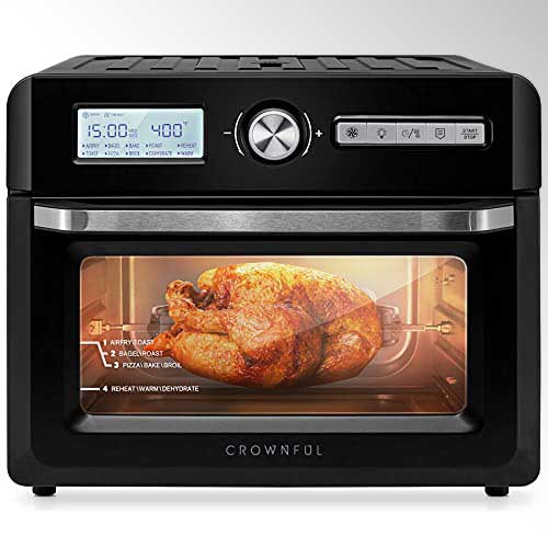 CROWNFUL 19 Quart/18L Air Fryer Toaster Oven