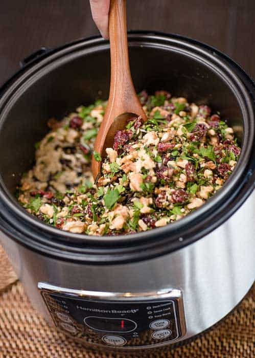 A recipe for cooking wild rice in a rice cooker