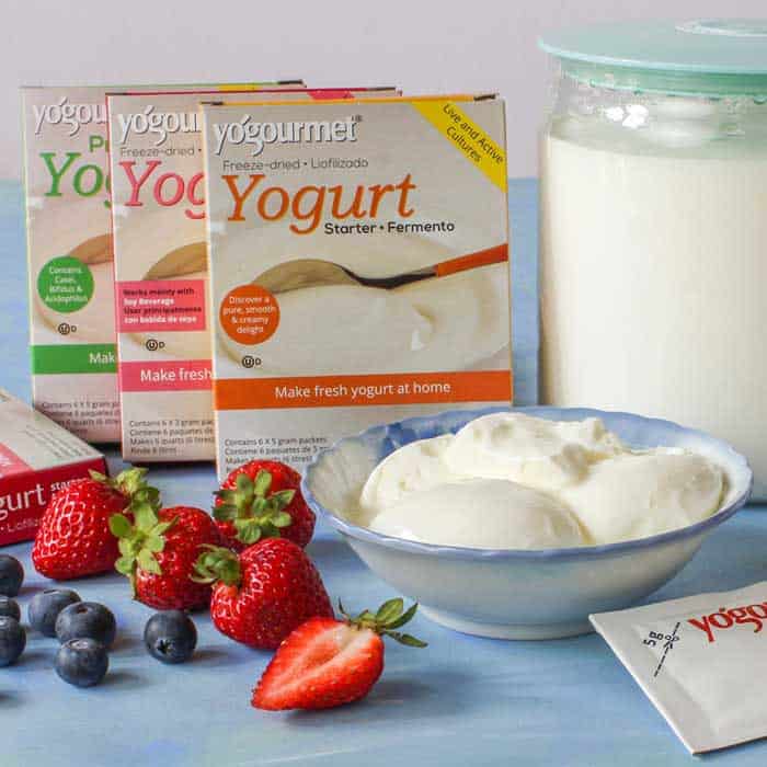 Add your yogurt starter culture