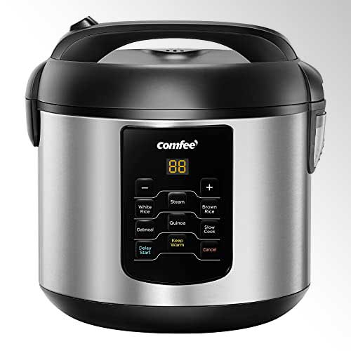 COMFEE’ Rice Cooker, 6-in-1 Stainless steel multi Cooker