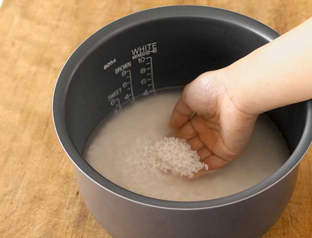 Clean the rice properly