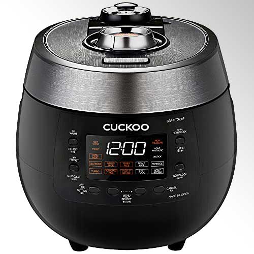 Cuckoo CRP-RT0609FB – 6 Cups, Twin Pressure Rice Cooker & Warmer