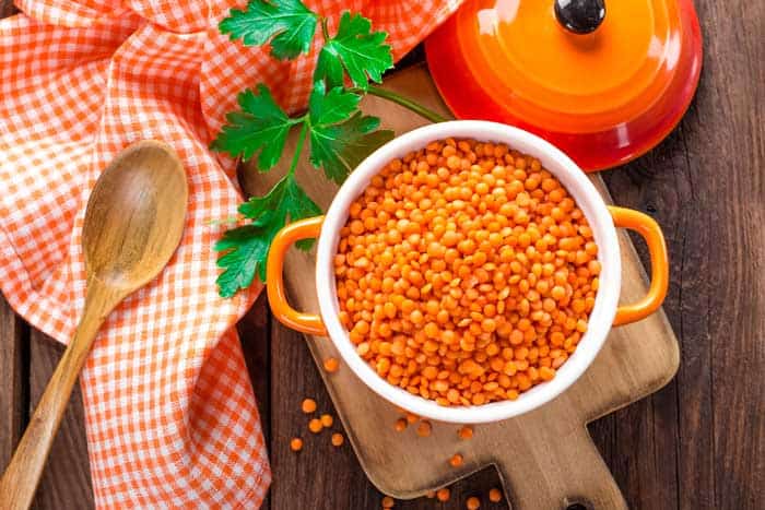 Types of lentils that can be cooked in a rice cooker