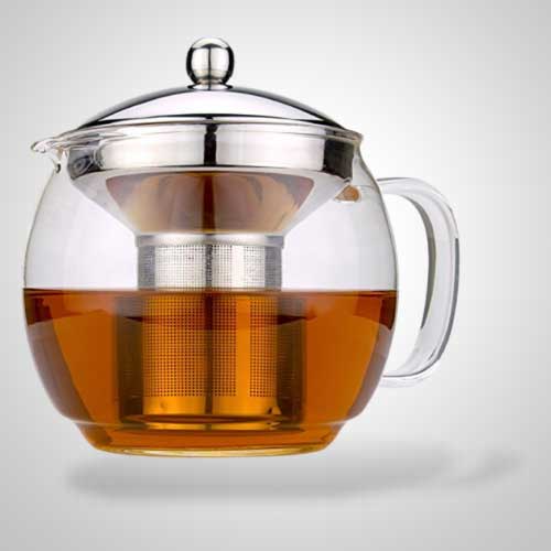 Glass Teapot with Infuser for Blooming and Loose Leaf Tea