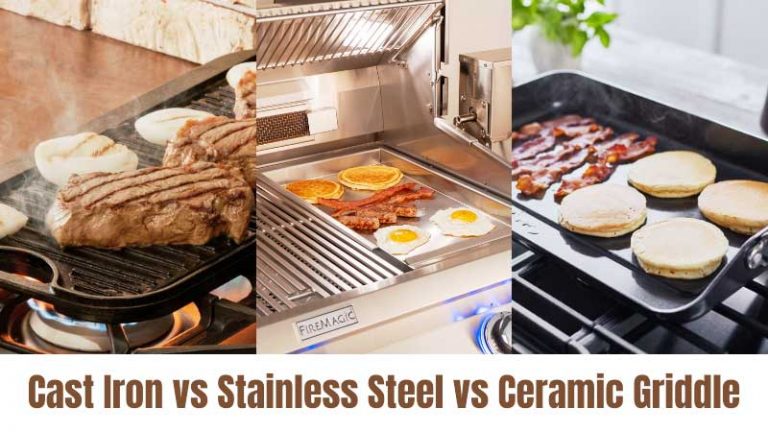 Cast Iron vs Stainless Steel vs Ceramic Griddle